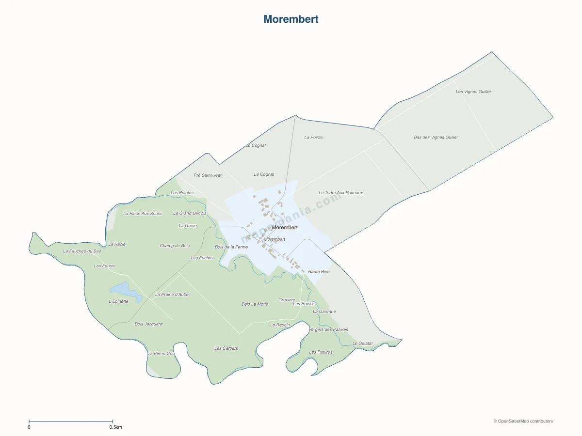 Carte de Morembert à personnaliser