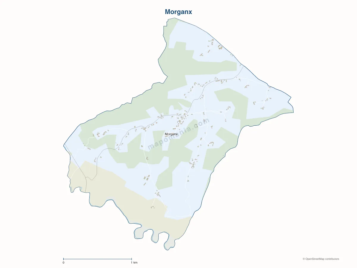 Carte de Morganx à personnaliser