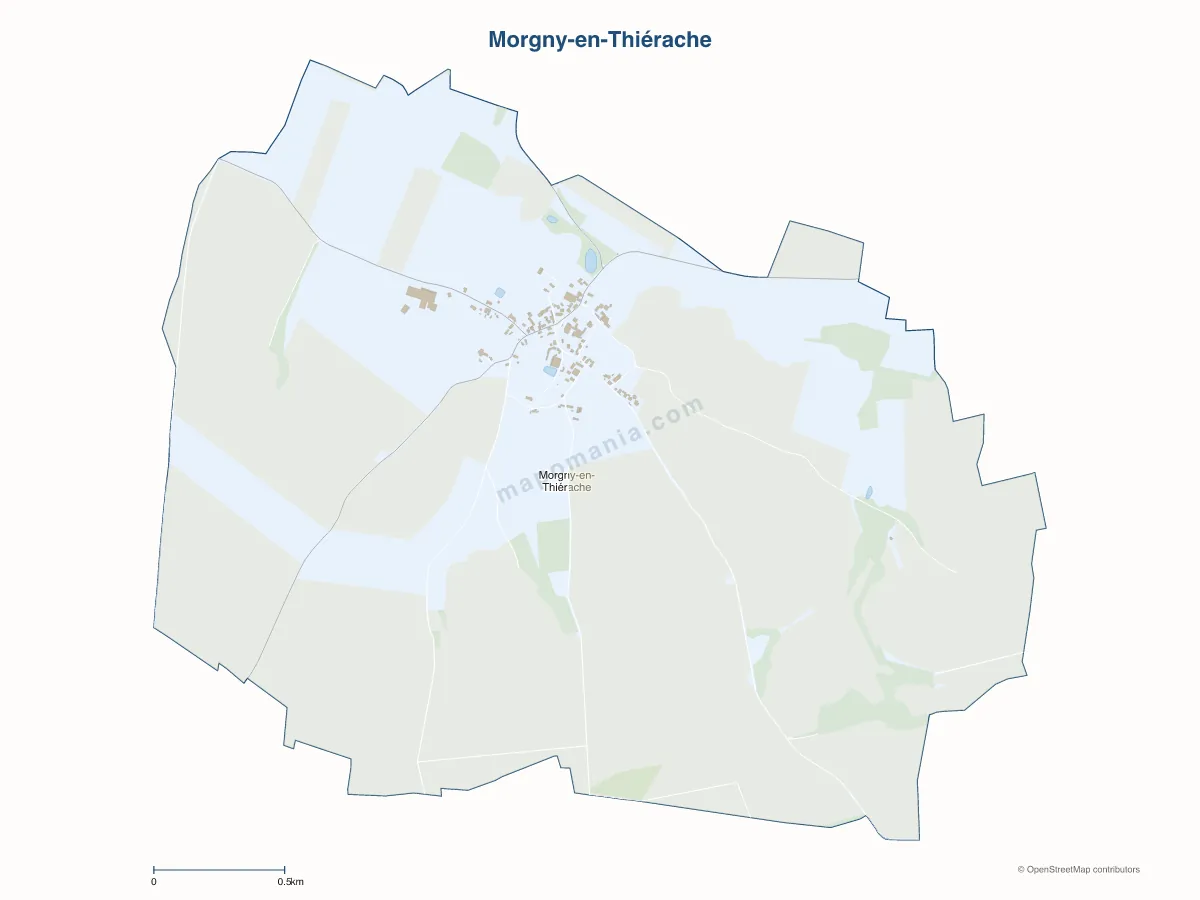 Carte de Morgny-en-Thiérache à personnaliser