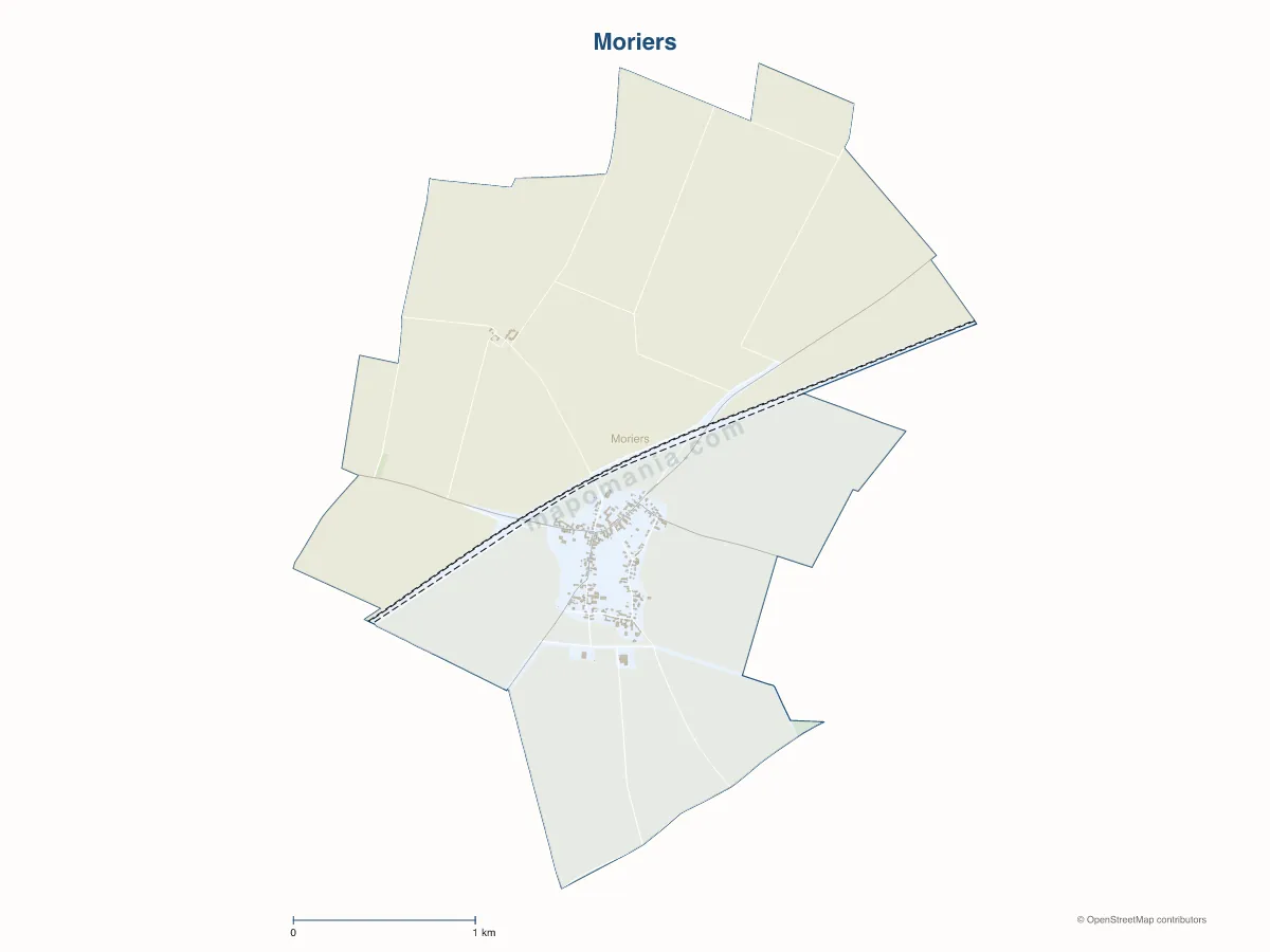 Carte de Moriers à personnaliser