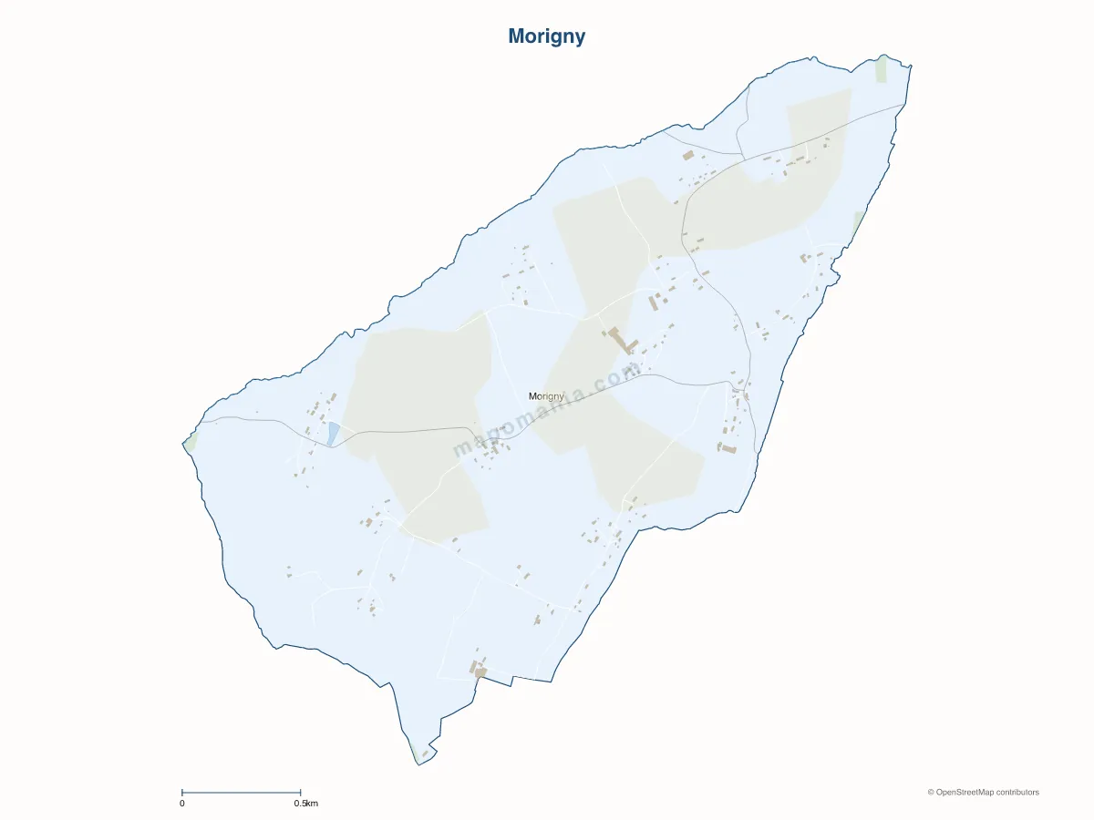 Carte de Morigny à personnaliser