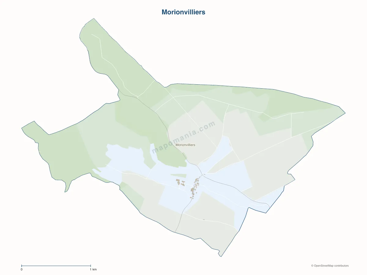 Carte de Morionvilliers à personnaliser