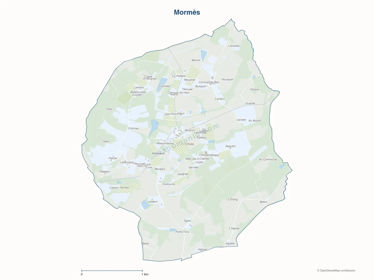 Carte de Mormès à personnaliser