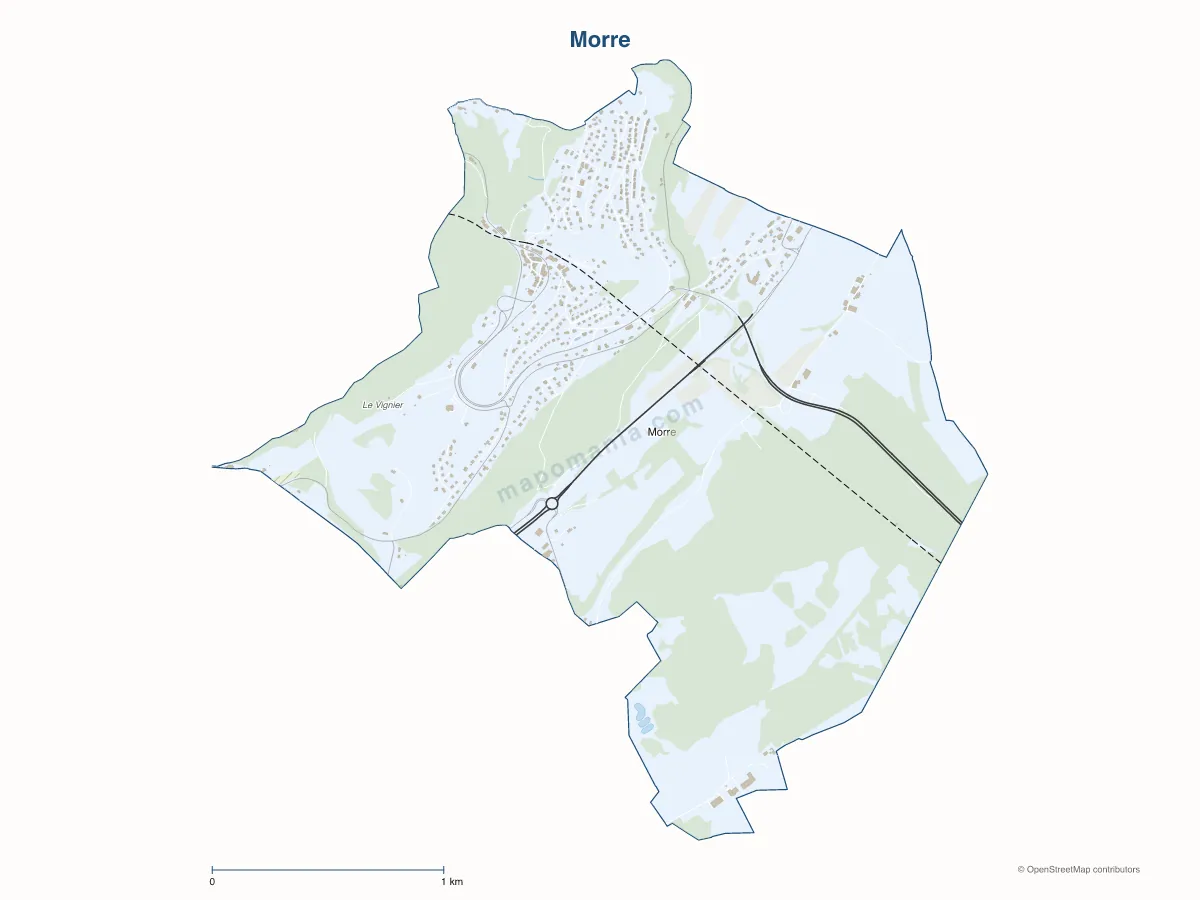 Carte de Morre à personnaliser