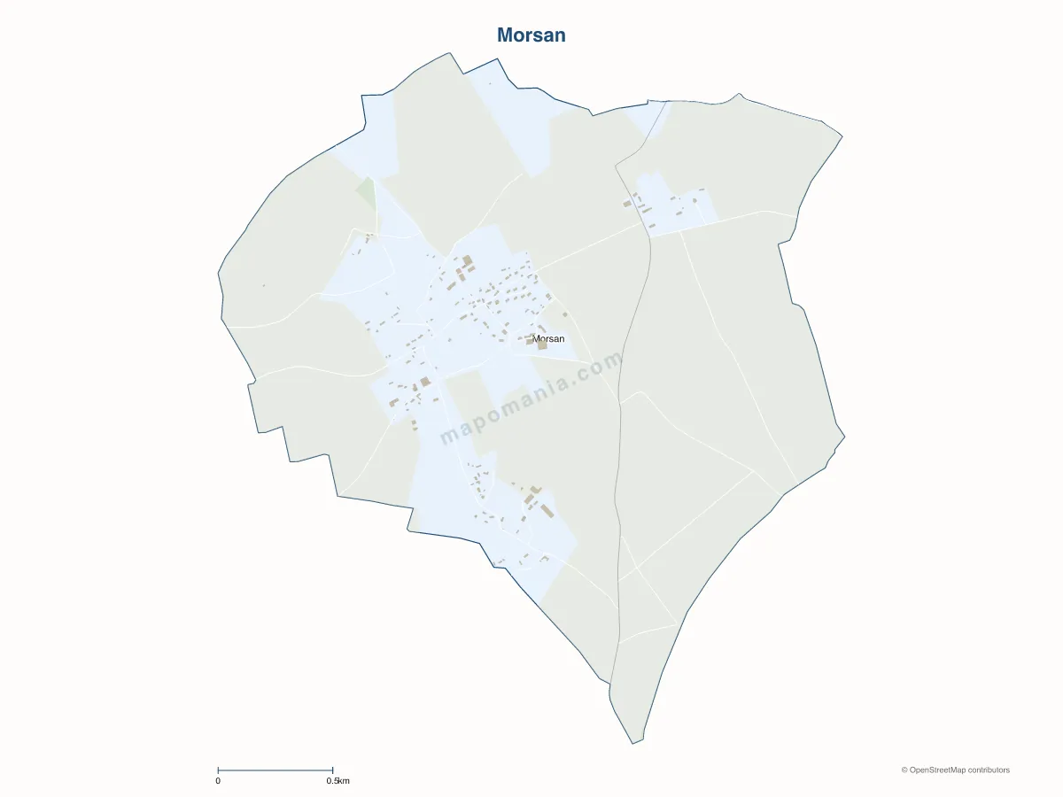 Carte de Morsan à personnaliser