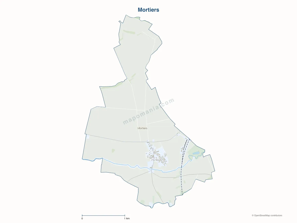 Carte de Mortiers à personnaliser