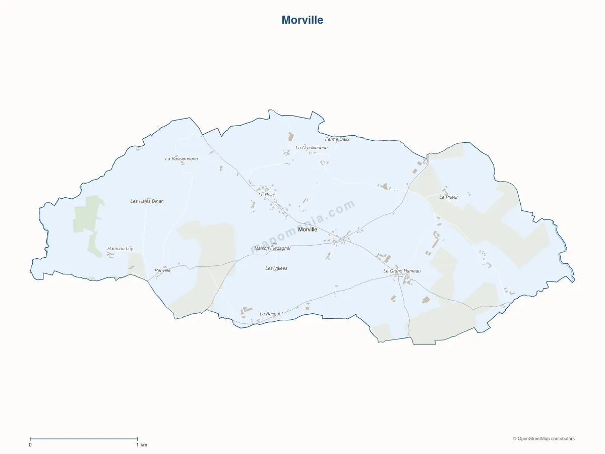 Carte de Morville à personnaliser