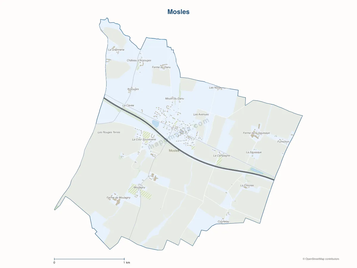 Carte de Mosles à personnaliser