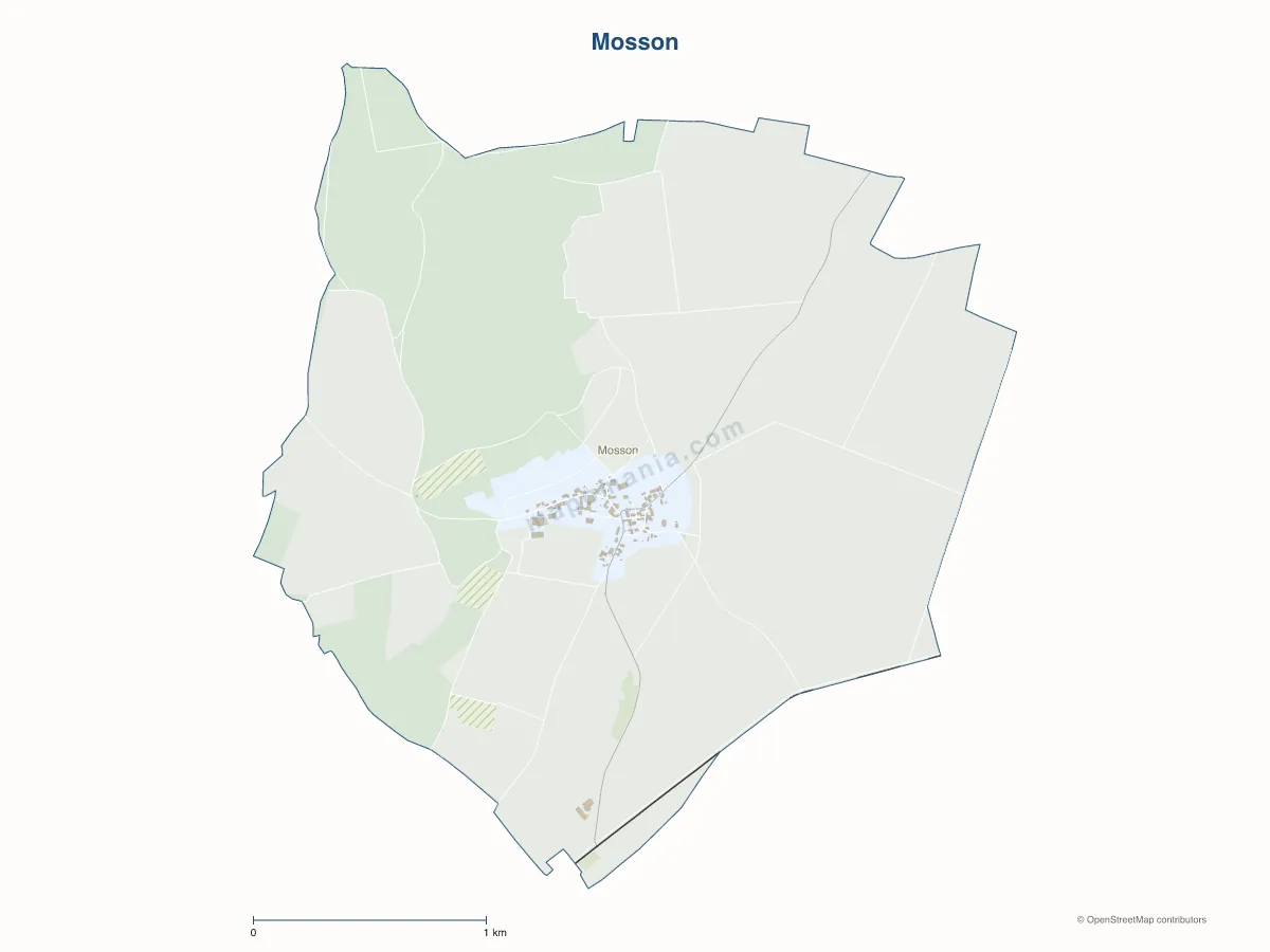 Carte de Mosson à personnaliser
