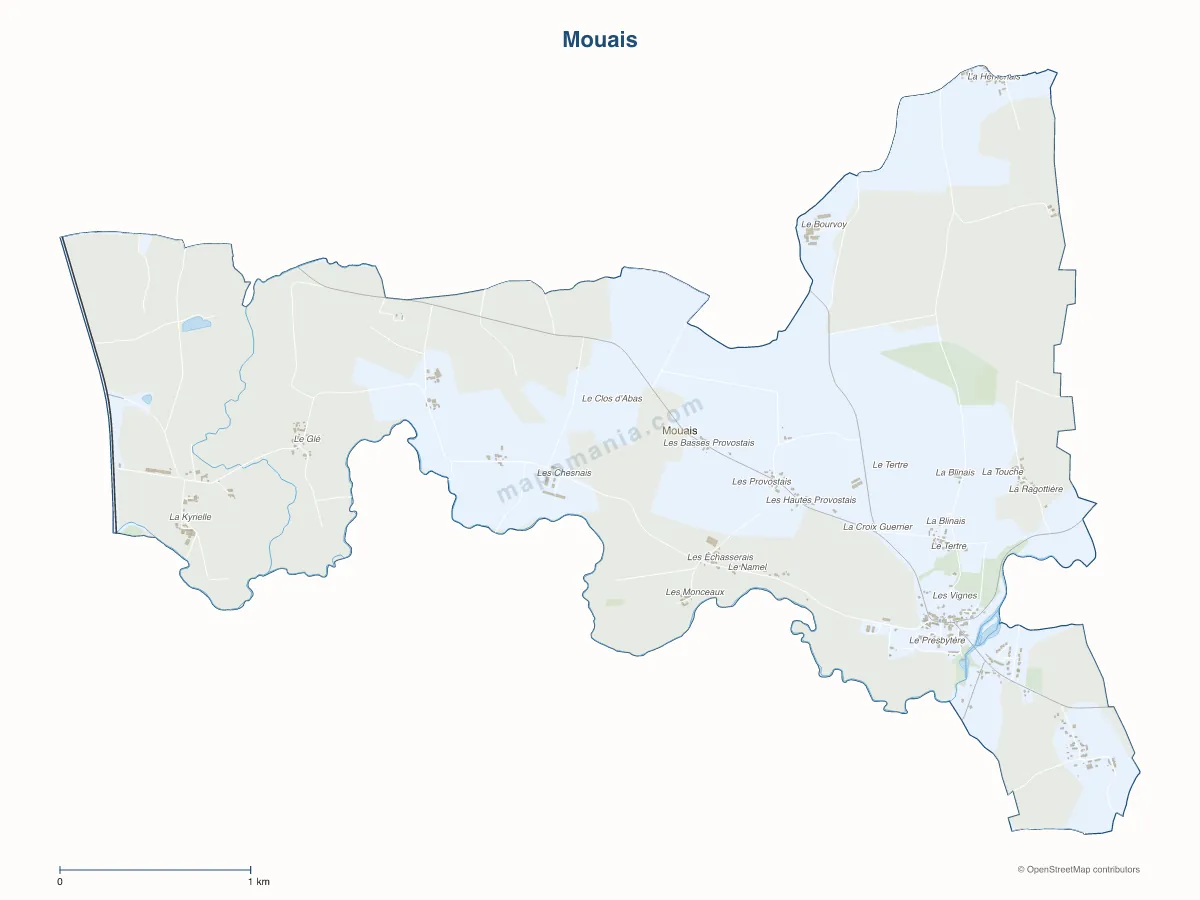 Carte de Mouais à personnaliser
