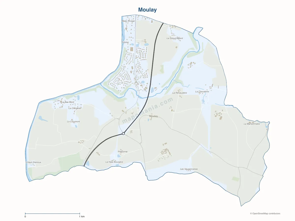 Carte de Moulay à personnaliser