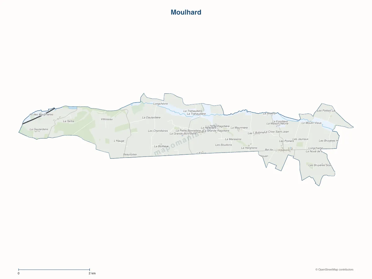 Carte de Moulhard à personnaliser