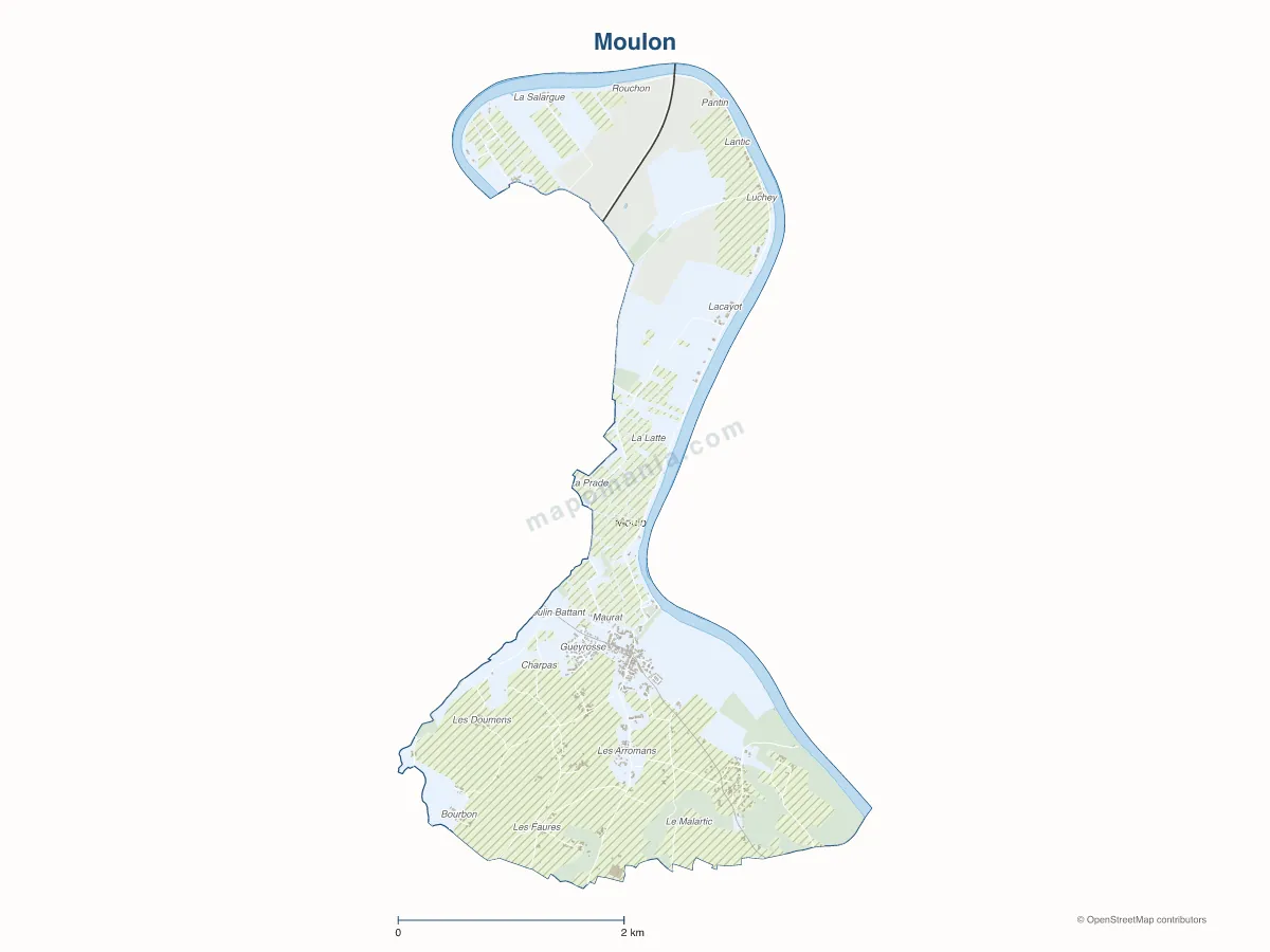 Carte de Moulon à personnaliser