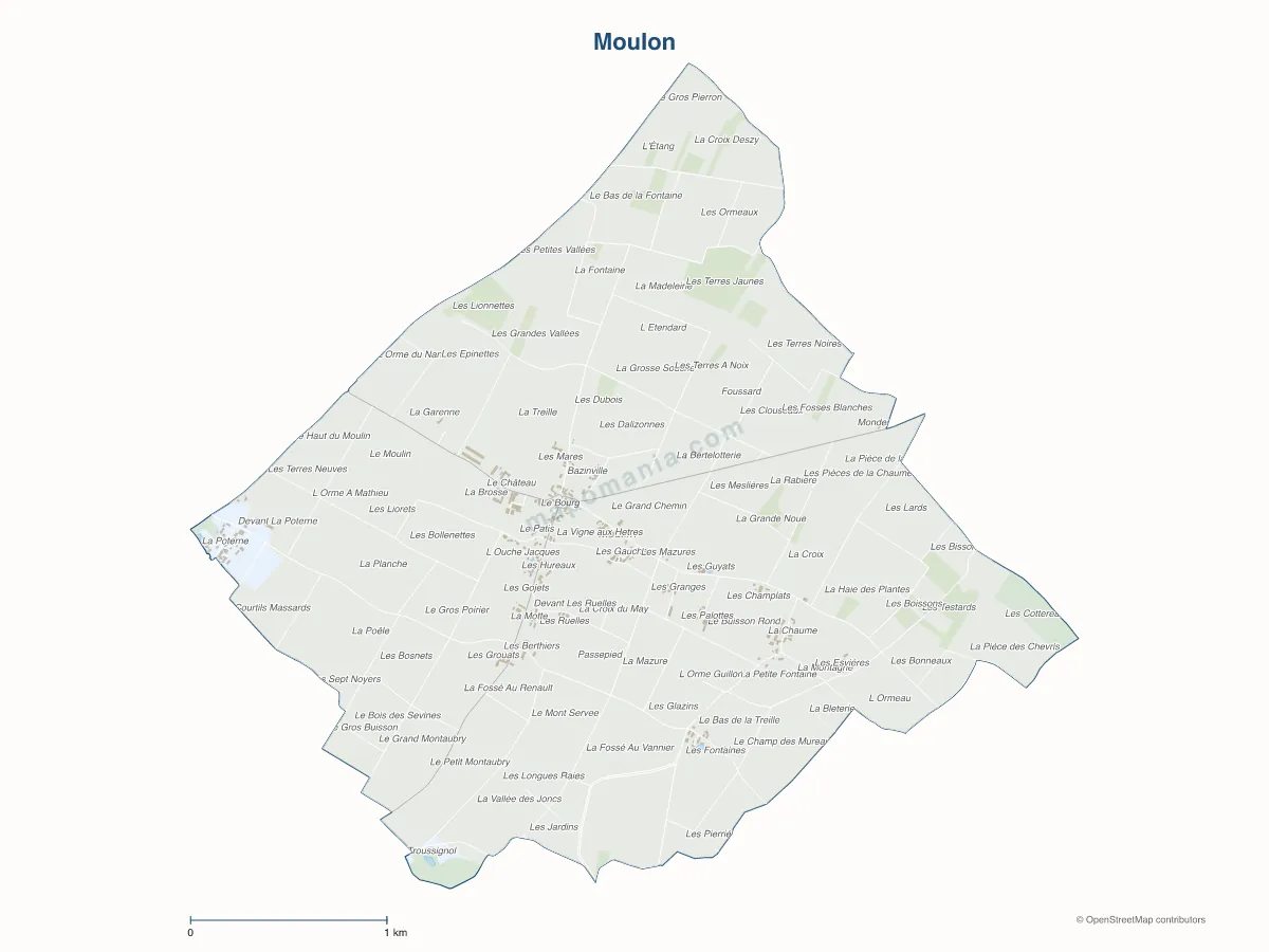 Carte de Moulon à personnaliser