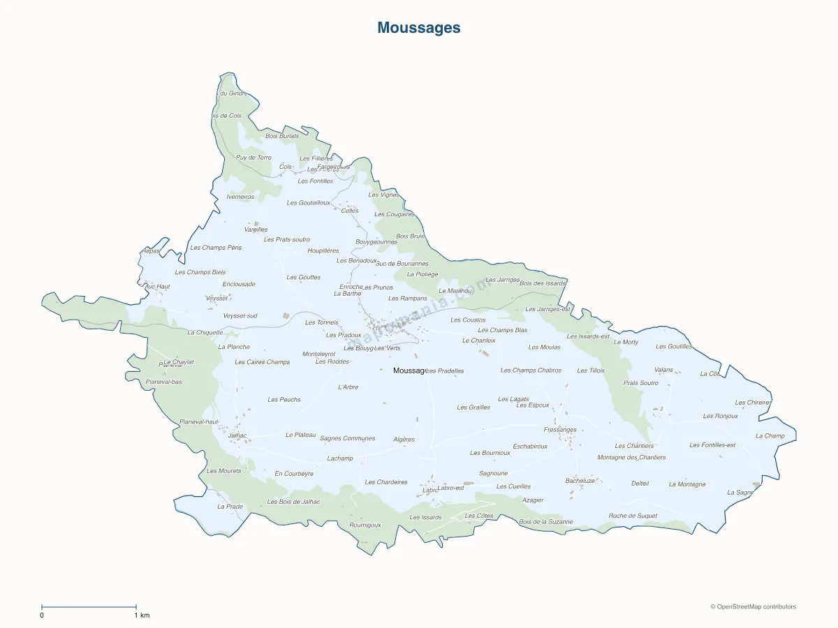 Carte de Moussages à personnaliser