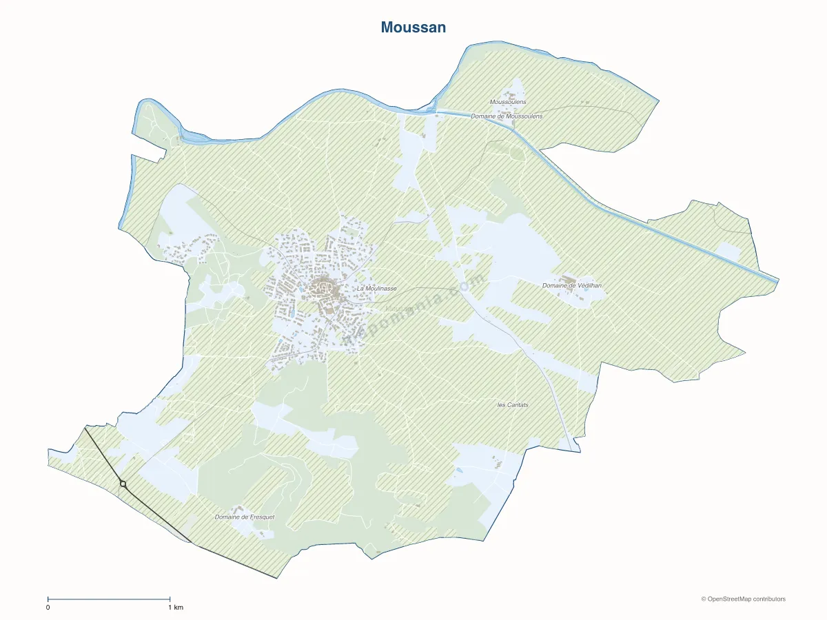 Carte de Moussan à personnaliser