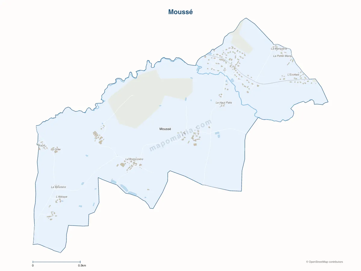 Carte de Moussé à personnaliser