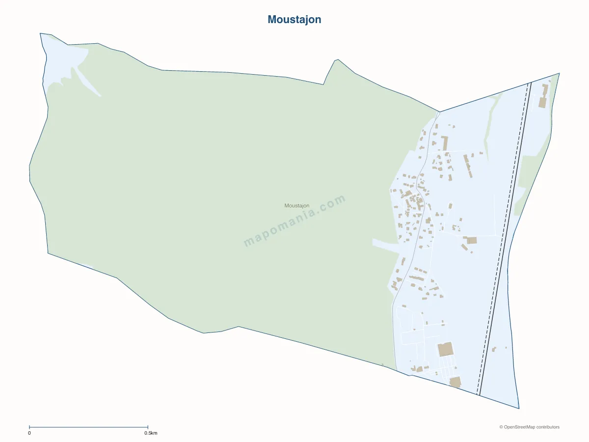 Carte de Moustajon à personnaliser
