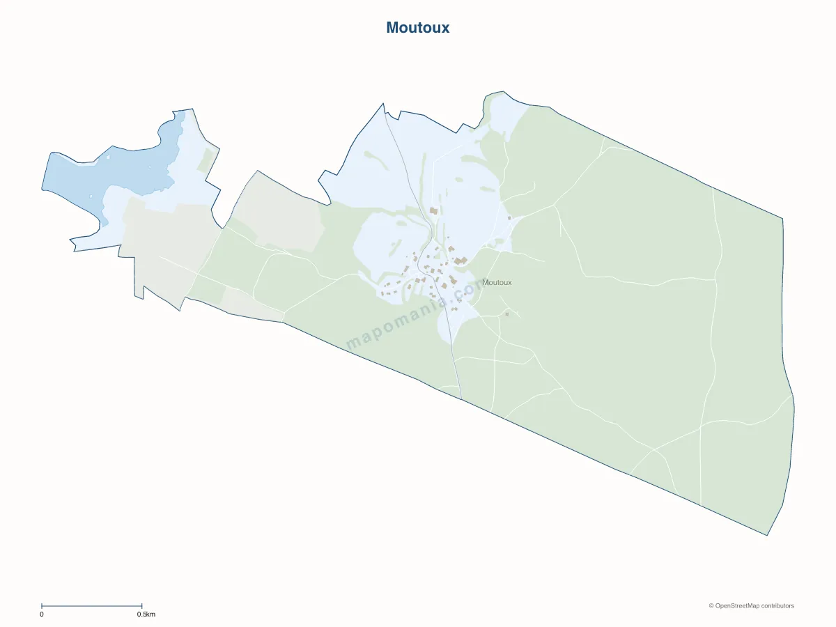 Carte de Moutoux à personnaliser
