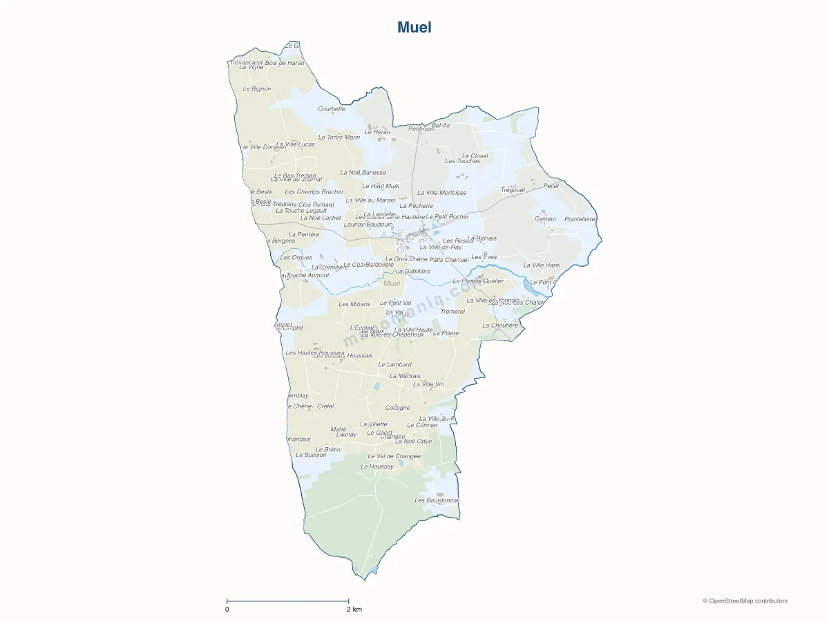 Carte de Muel à personnaliser
