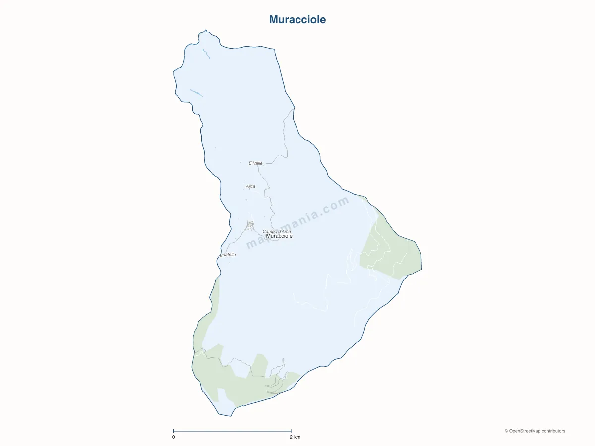 Carte de Muracciole à personnaliser