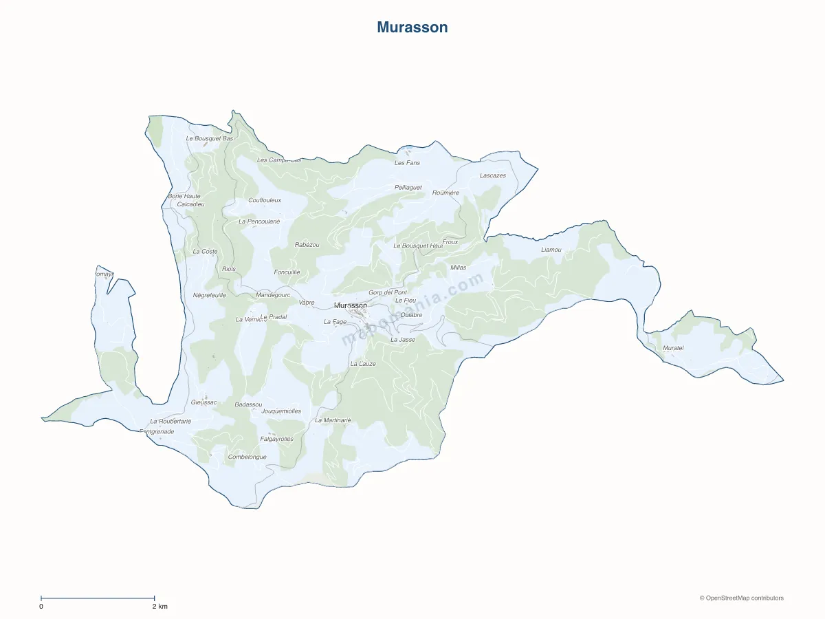 Carte de Murasson à personnaliser