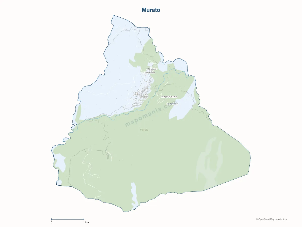 Carte de Murato à personnaliser