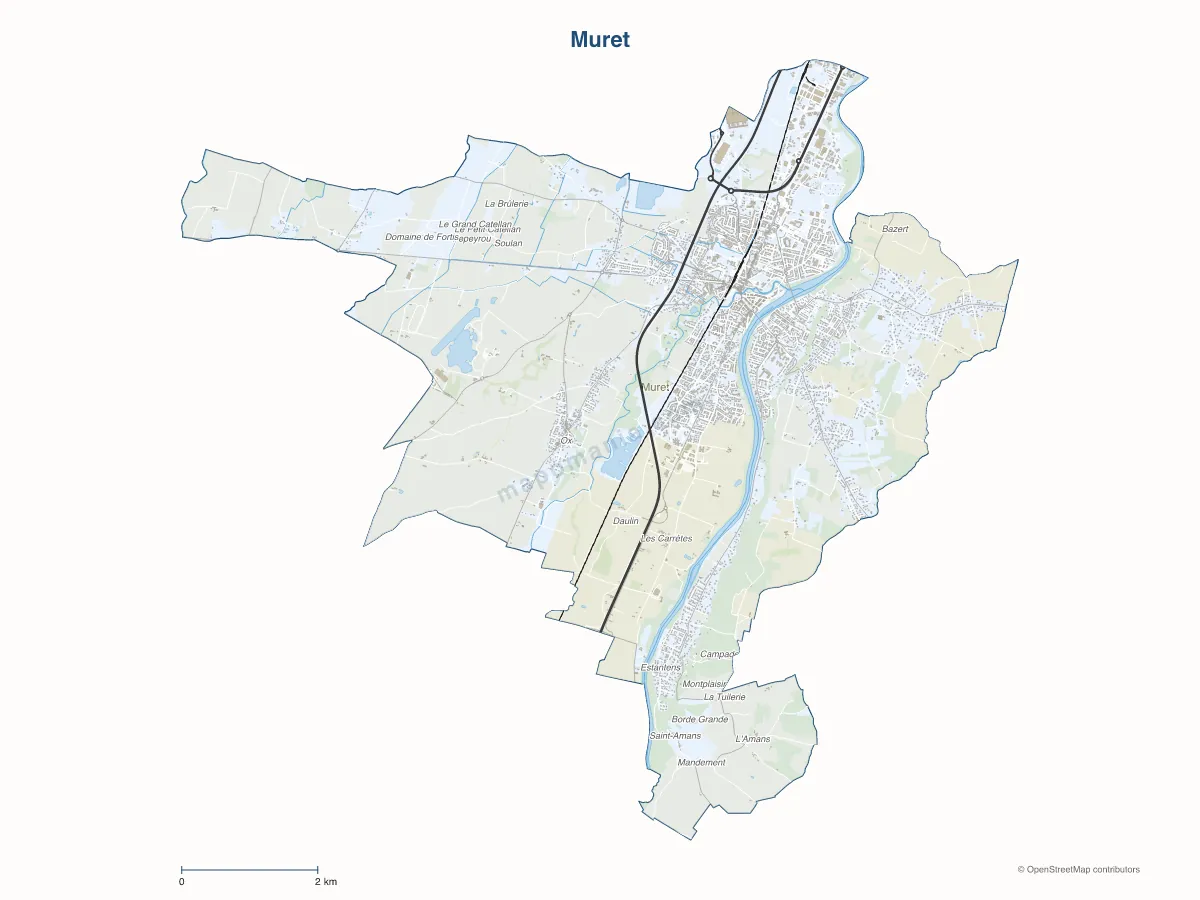Carte de Muret à personnaliser