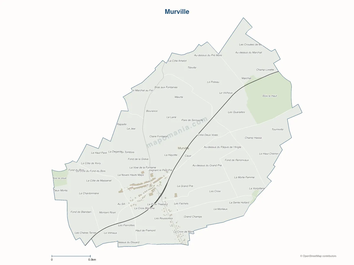 Carte de Murville à personnaliser