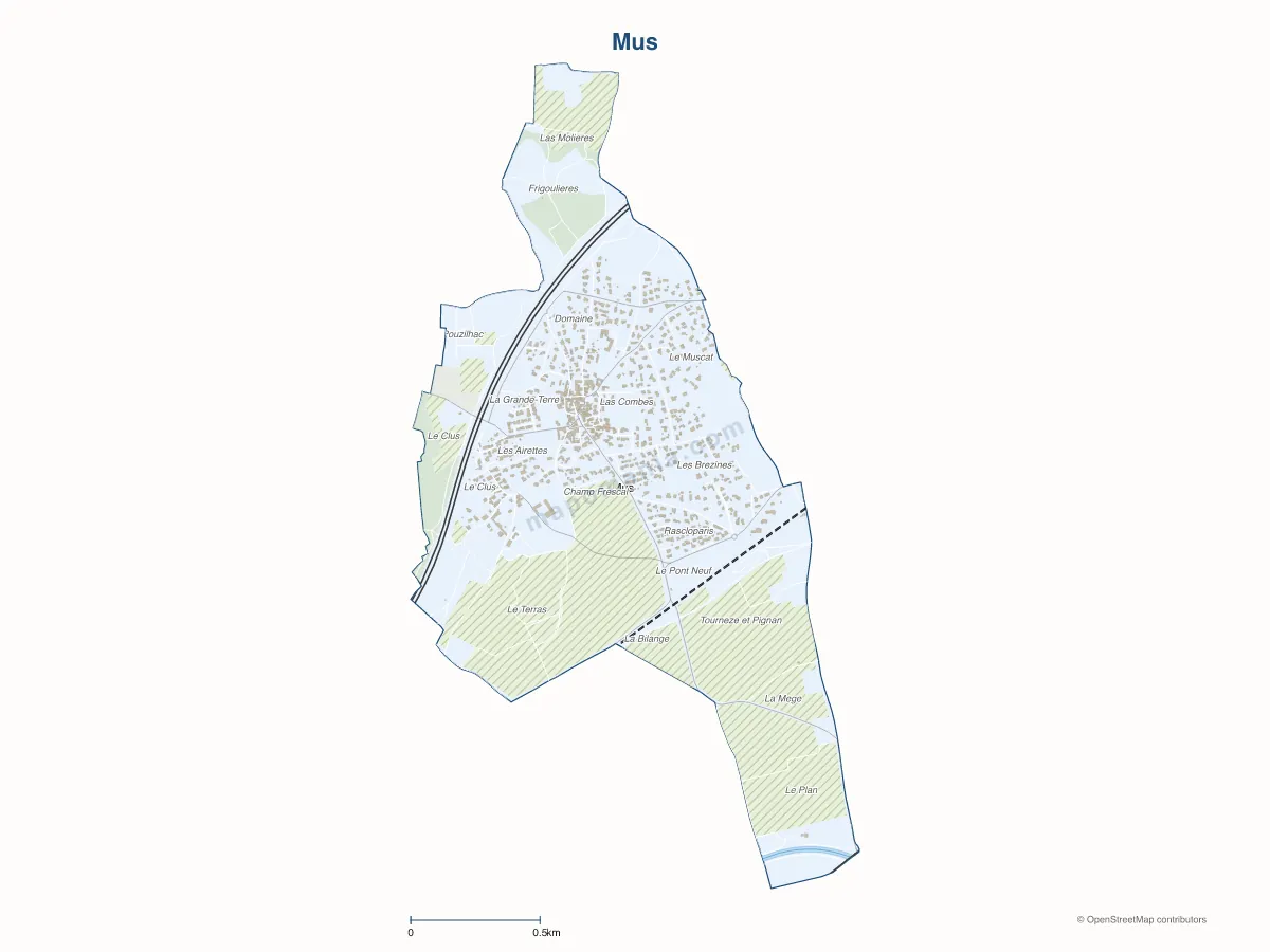 Carte de Mus à personnaliser