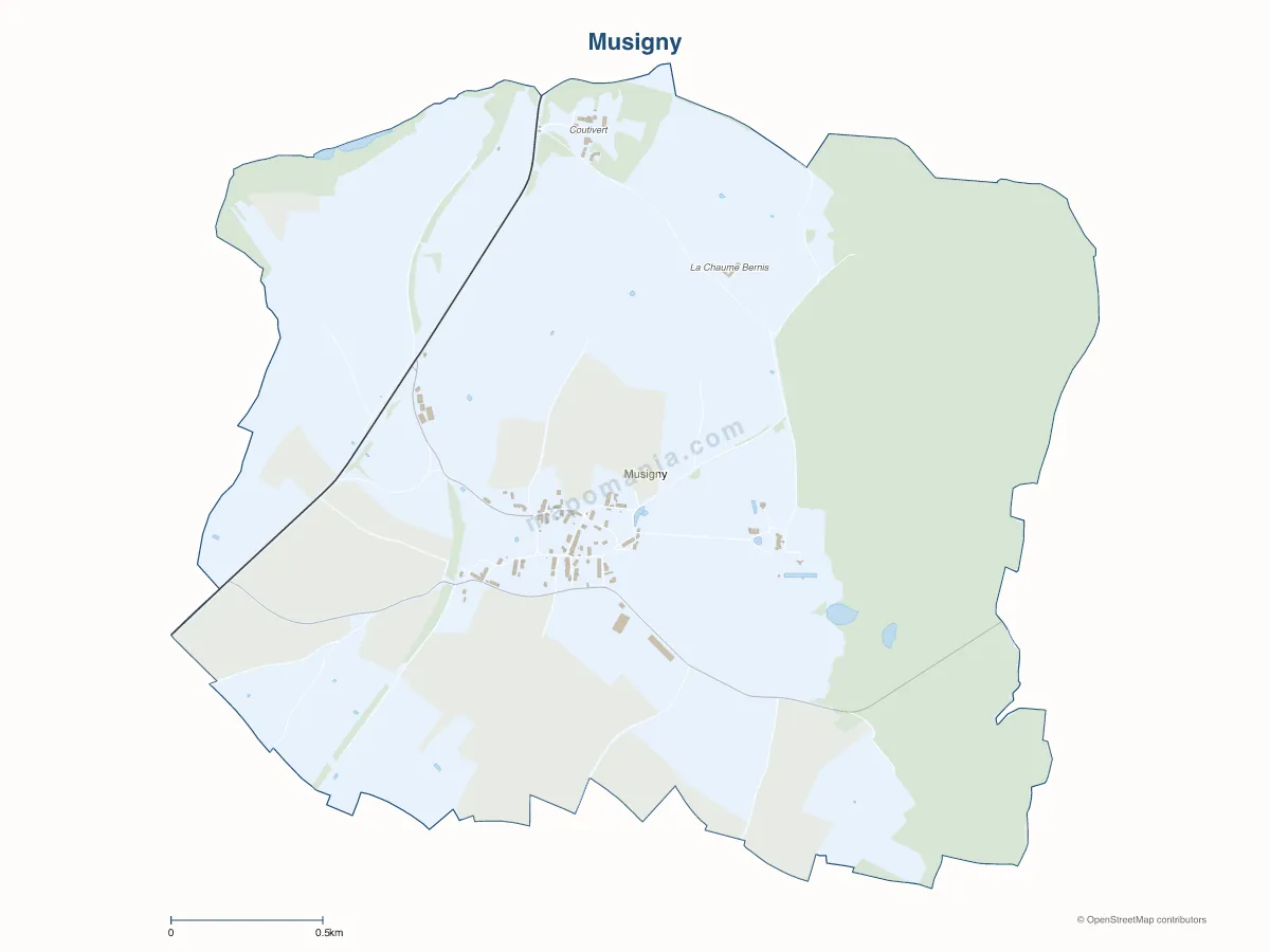 Carte de Musigny à personnaliser