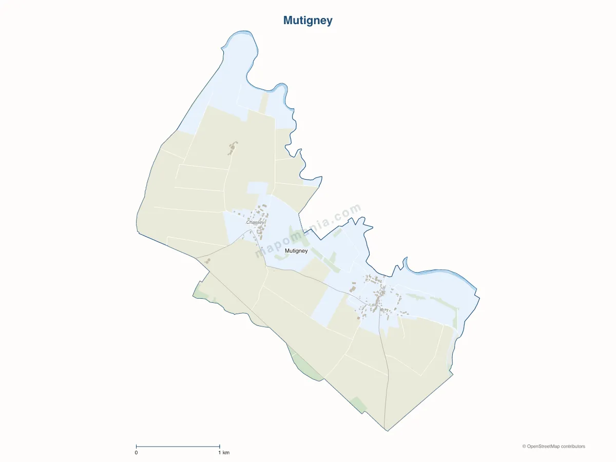 Carte de Mutigney à personnaliser