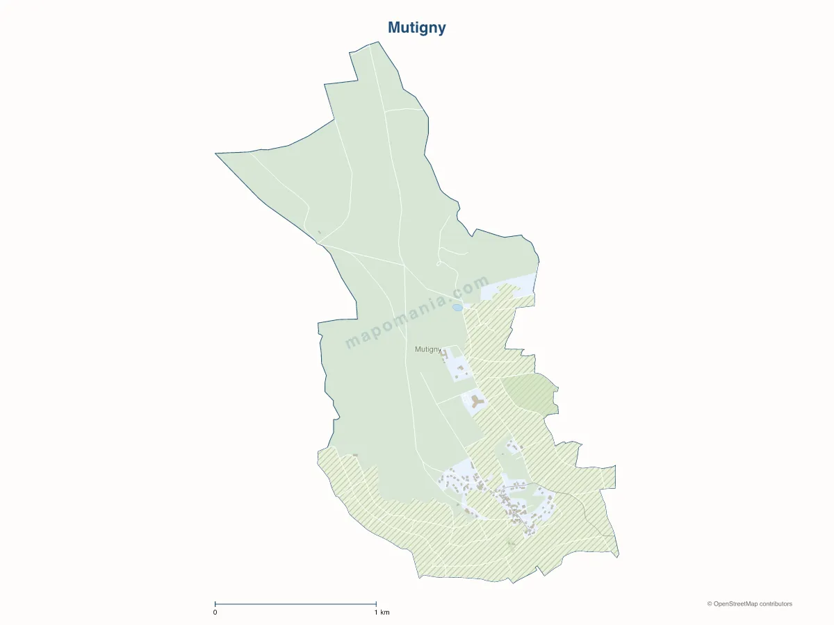 Carte de Mutigny à personnaliser