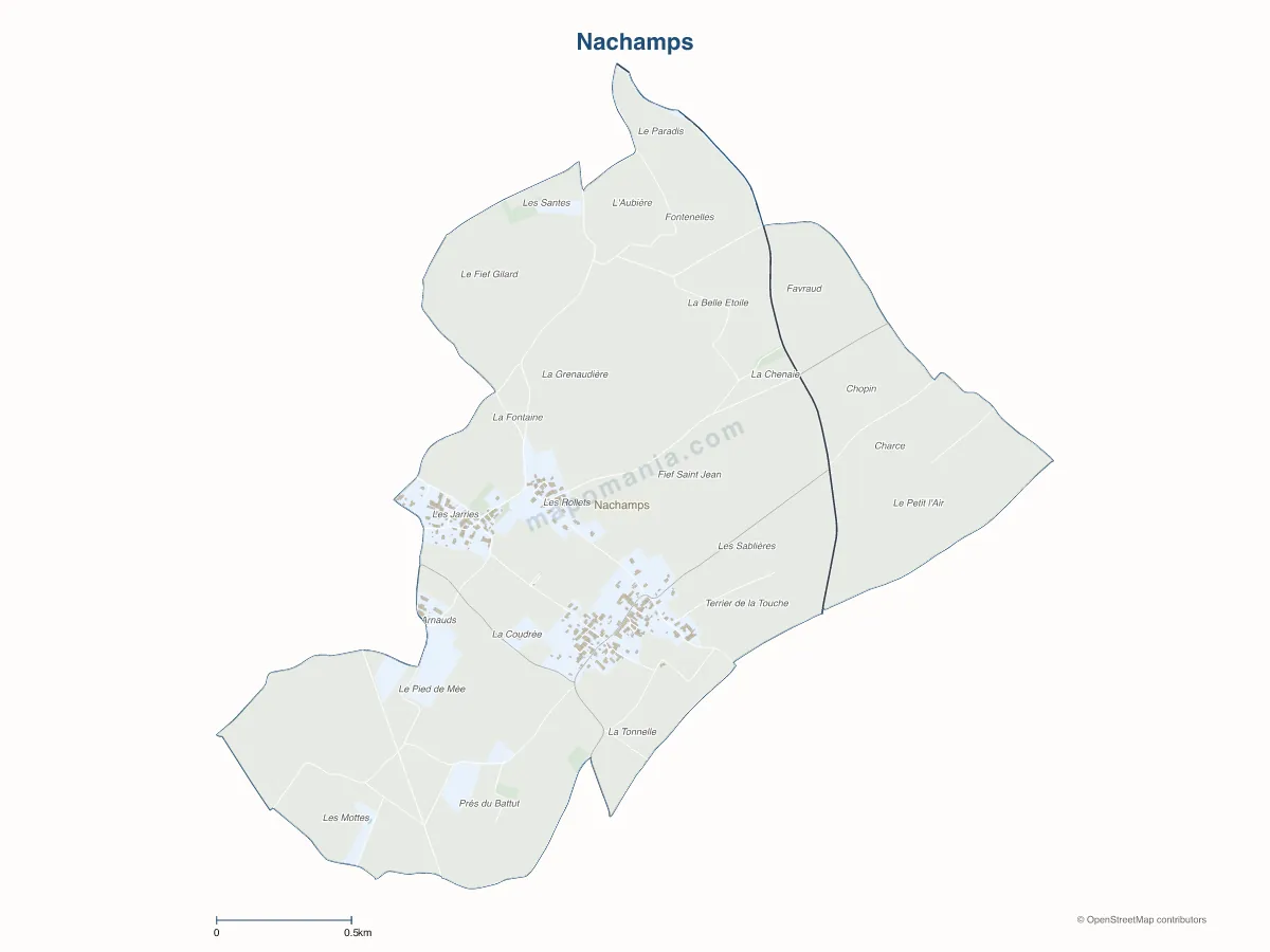 Carte de Nachamps à personnaliser
