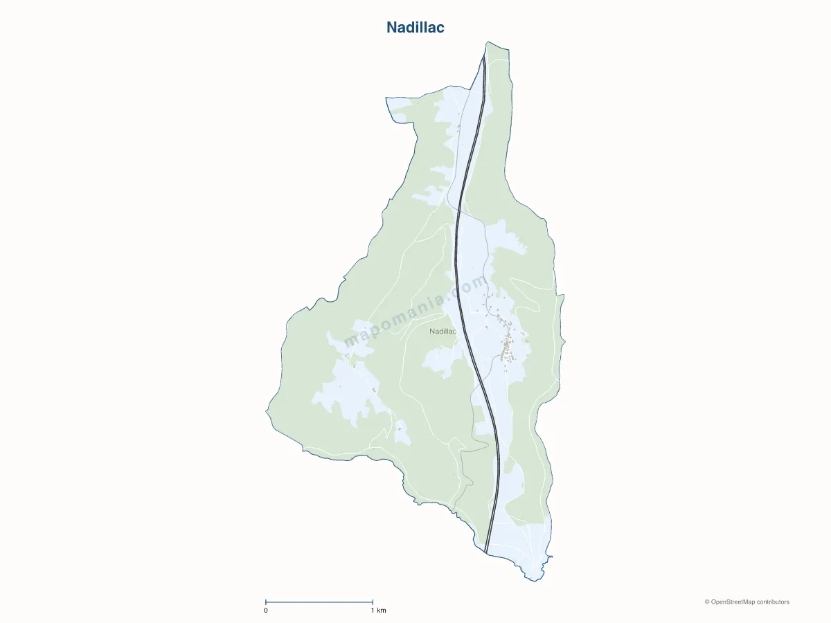 Carte de Nadillac à personnaliser