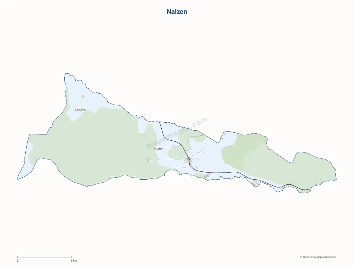Carte de Nalzen à personnaliser