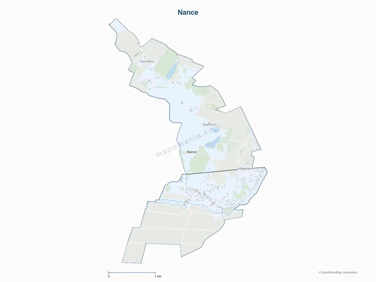 Carte de Nance à personnaliser