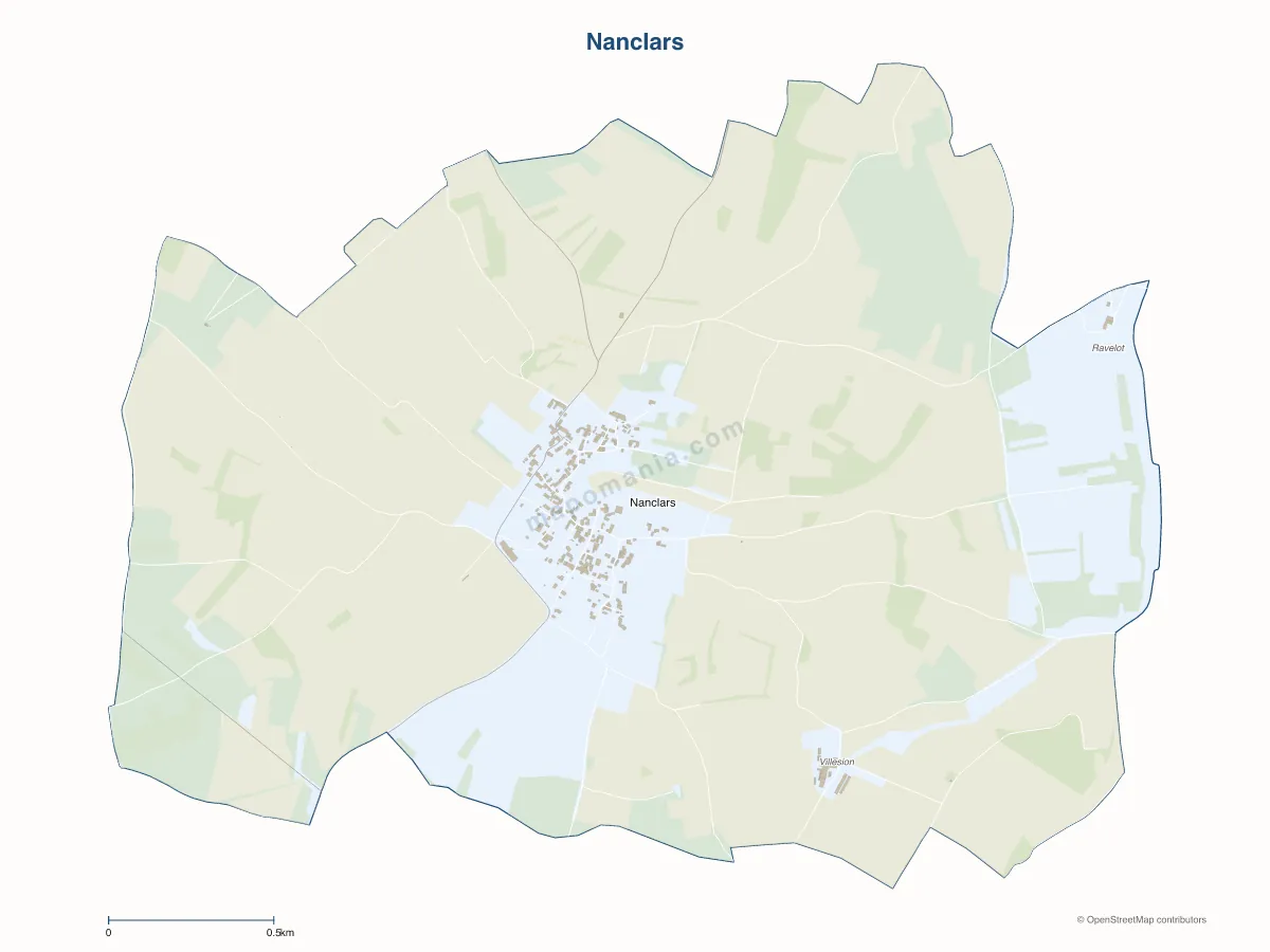 Carte de Nanclars à personnaliser