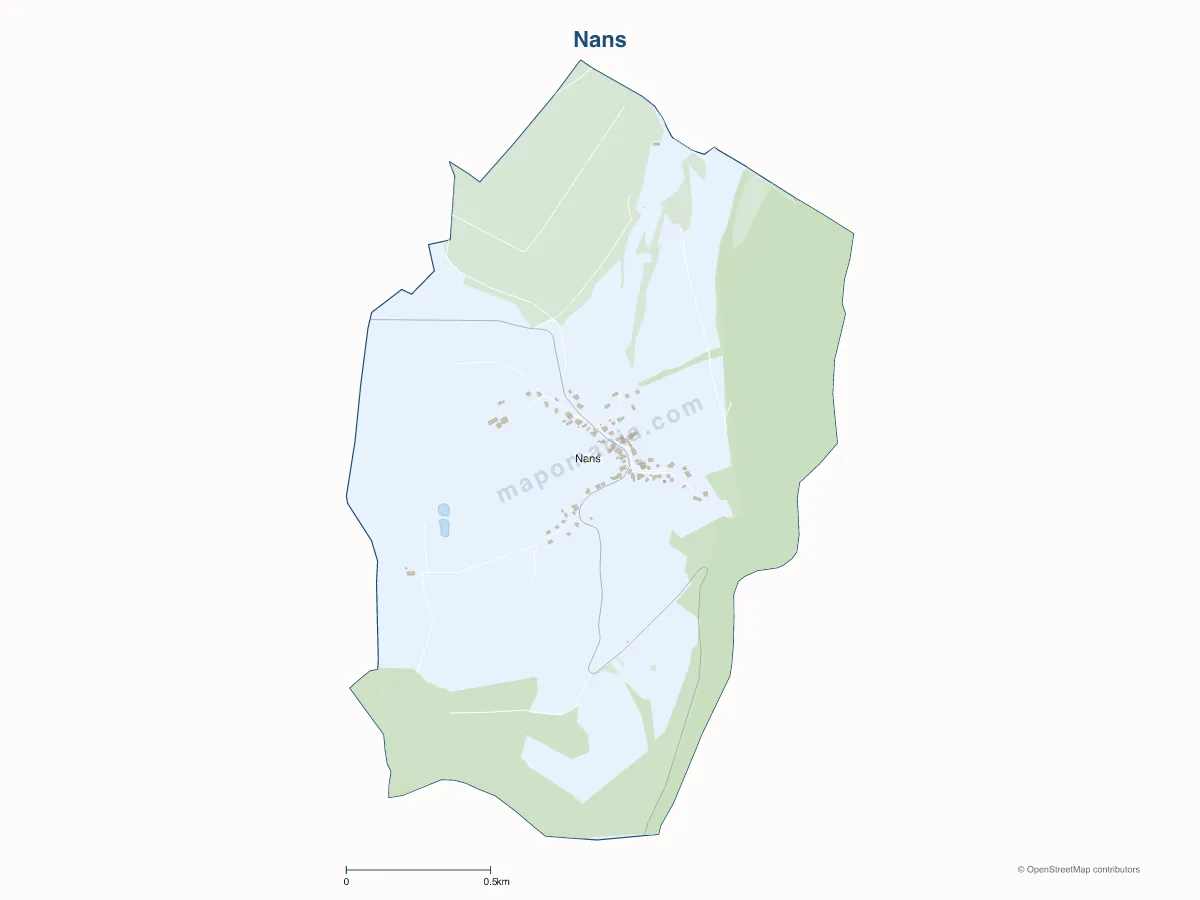 Carte de Nans à personnaliser