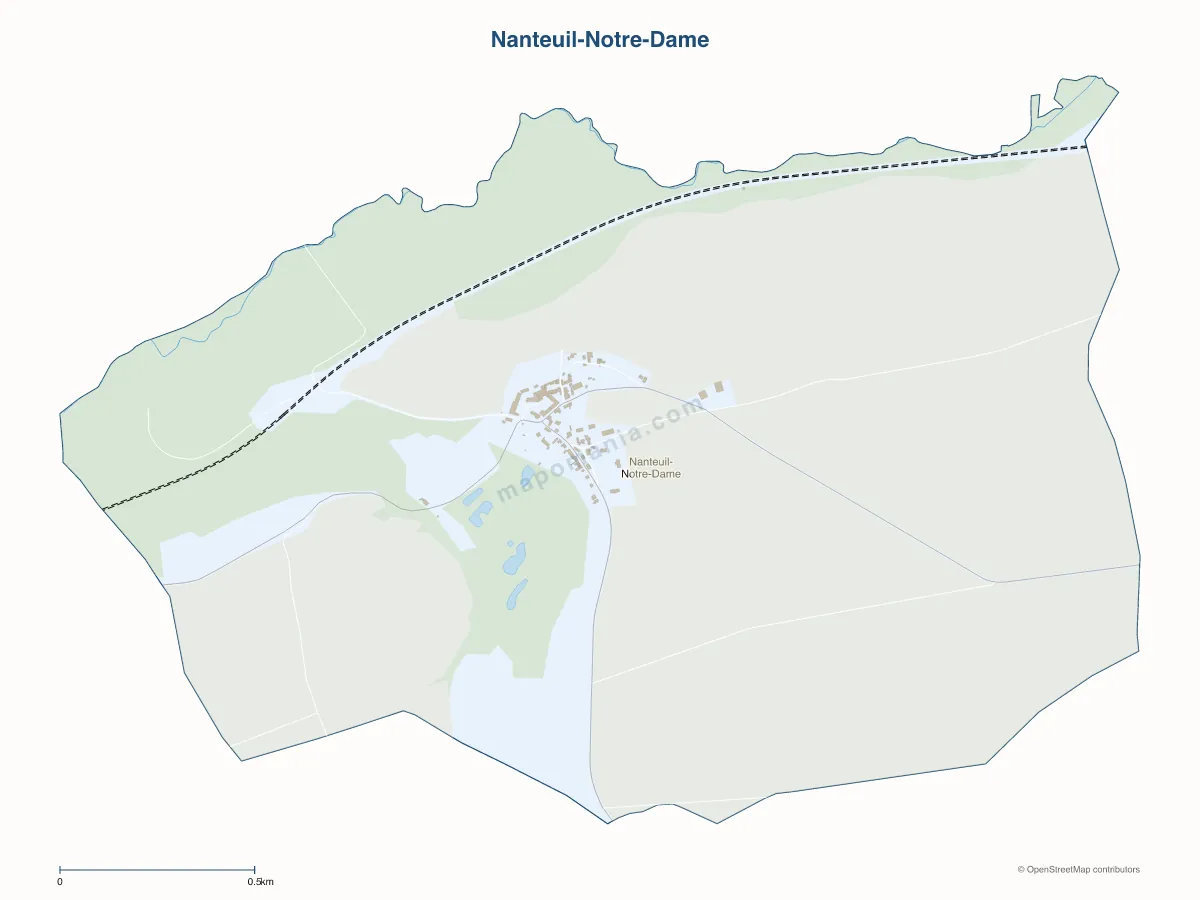 Carte de Nanteuil-Notre-Dame à personnaliser