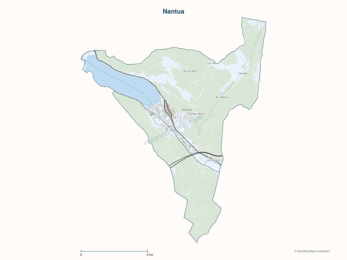 Carte de Nantua à personnaliser