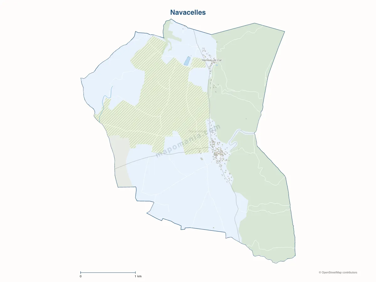 Carte de Navacelles à personnaliser