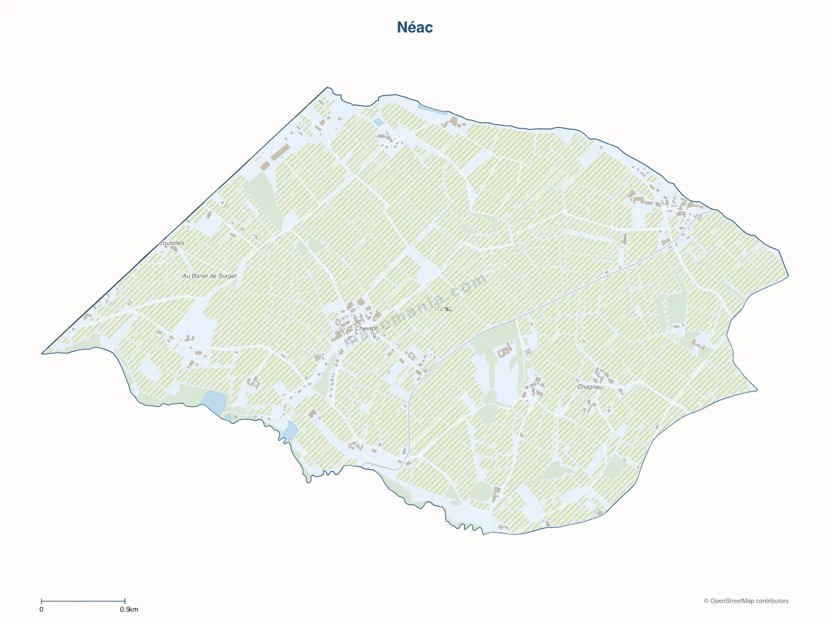 Carte de Néac à personnaliser