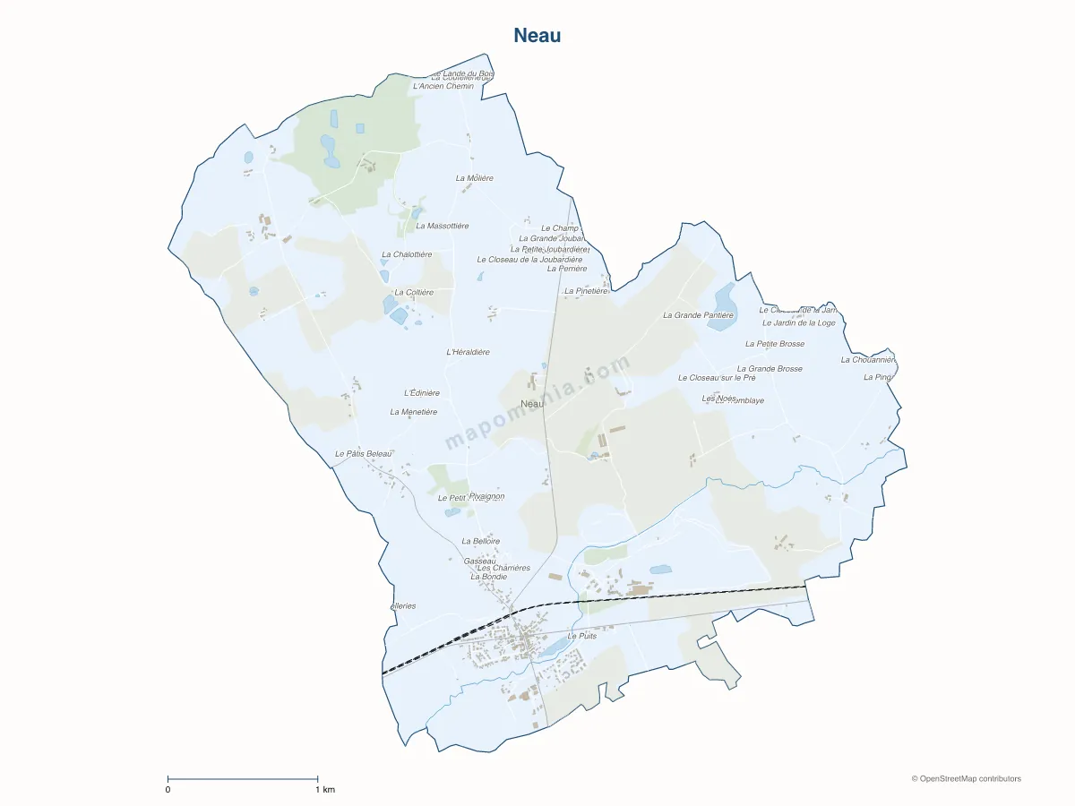 Carte de Neau à personnaliser