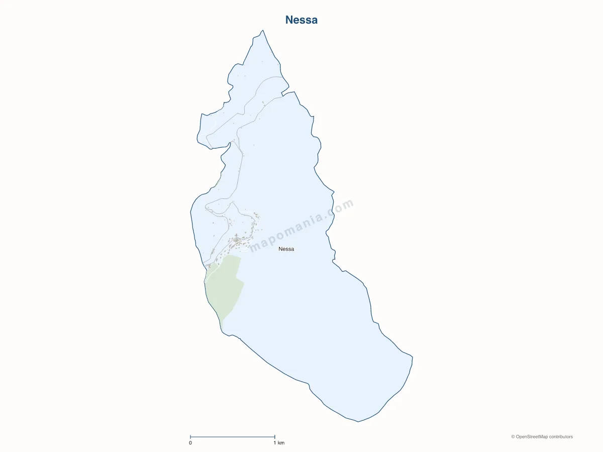 Carte de Nessa à personnaliser