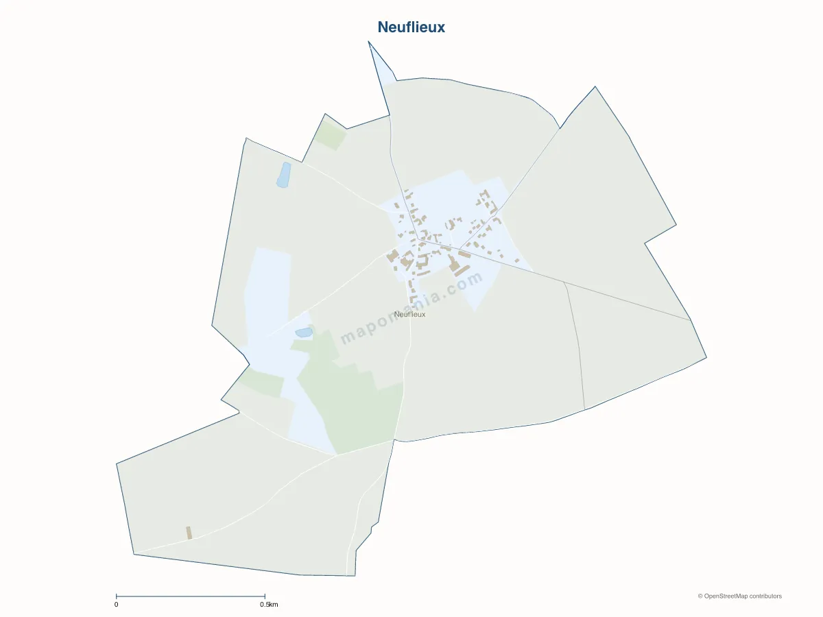 Carte de Neuflieux à personnaliser