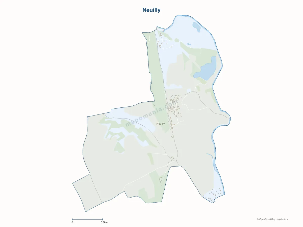 Carte de Neuilly à personnaliser