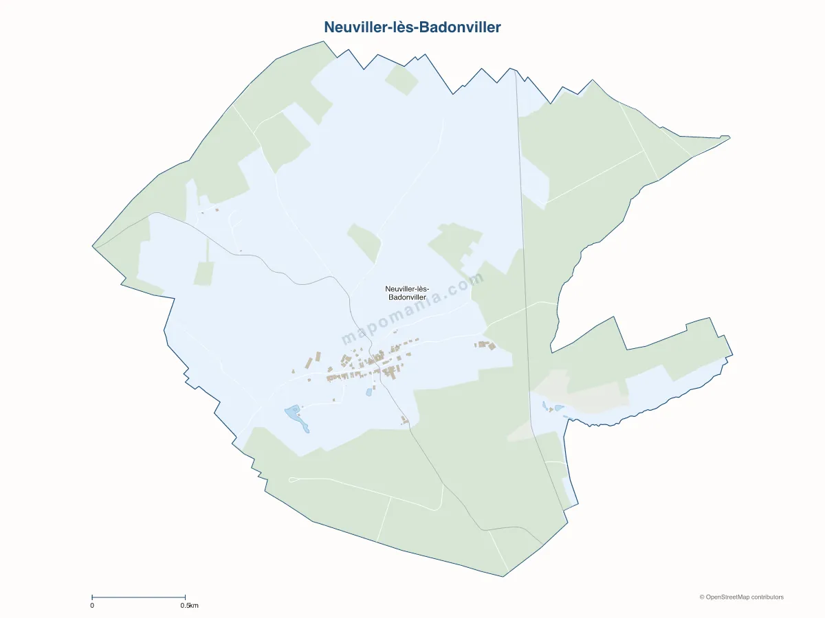 Carte de Neuviller-lès-Badonviller à personnaliser