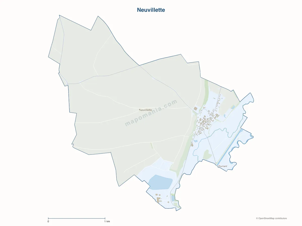 Carte de Neuvillette à personnaliser