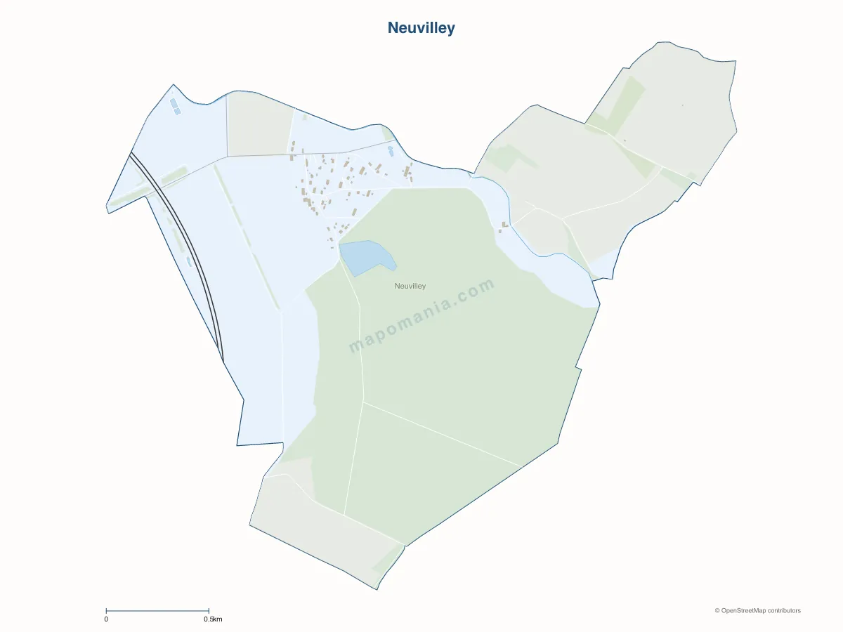 Carte de Neuvilley à personnaliser